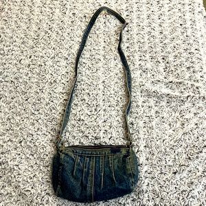 Denim Jeans Vintage Purse Crossbody Shoulder Bag Boho Anthro Coastal Kawaii Goth